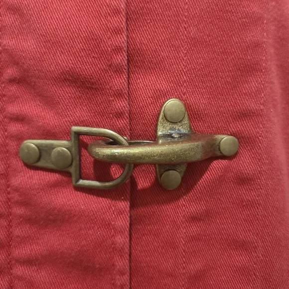 Lauren Ralph Lauren Lauren Jeans Coat Nauticle Brass Clasp Jacket Women’s Large - Picture 4 of 11